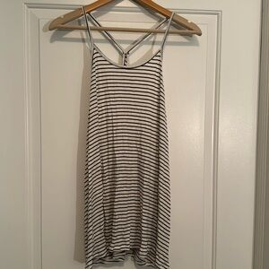 Blue and White Striped Tank Top